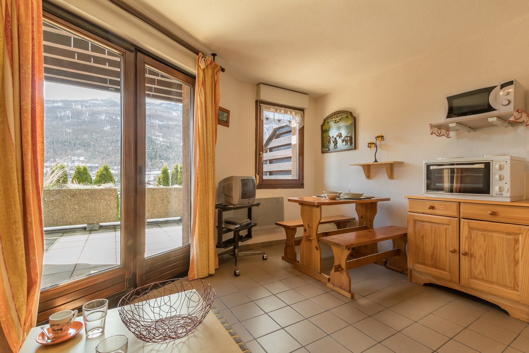 Studio 3 personen Klassiek GERB1 - Appartement Hameau Du Grand Serre BRI510-BC01 - Serre Chevalier 1200 - Briançon