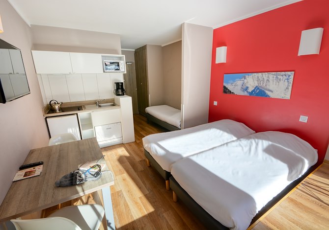 Studio 3 Personen met ontbijt - Résidence Le New Chastillon 4* - Isola 2000