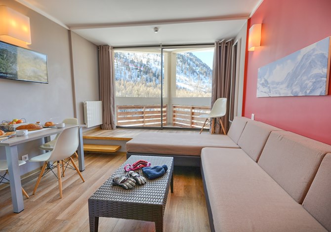 Studio 4 Personen met cabine en balkon - Résidence Le New Chastillon 4* - Isola 2000