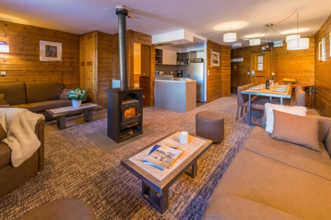 5 Pices 8/10 Personen Comfort - Résidence Val 2400 4* - Val Thorens
