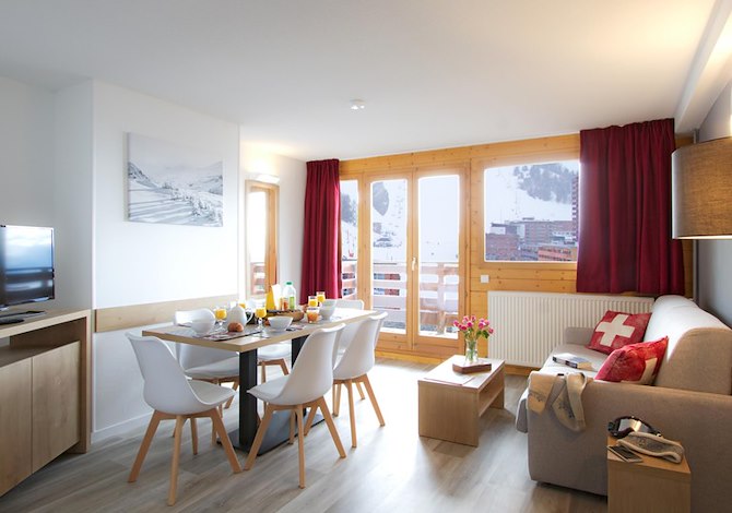 2-kamer appartement slaapnis - 2 t/m 6 personen - Résidence Odalys Le Pelvoux 4* - Plagne Centre