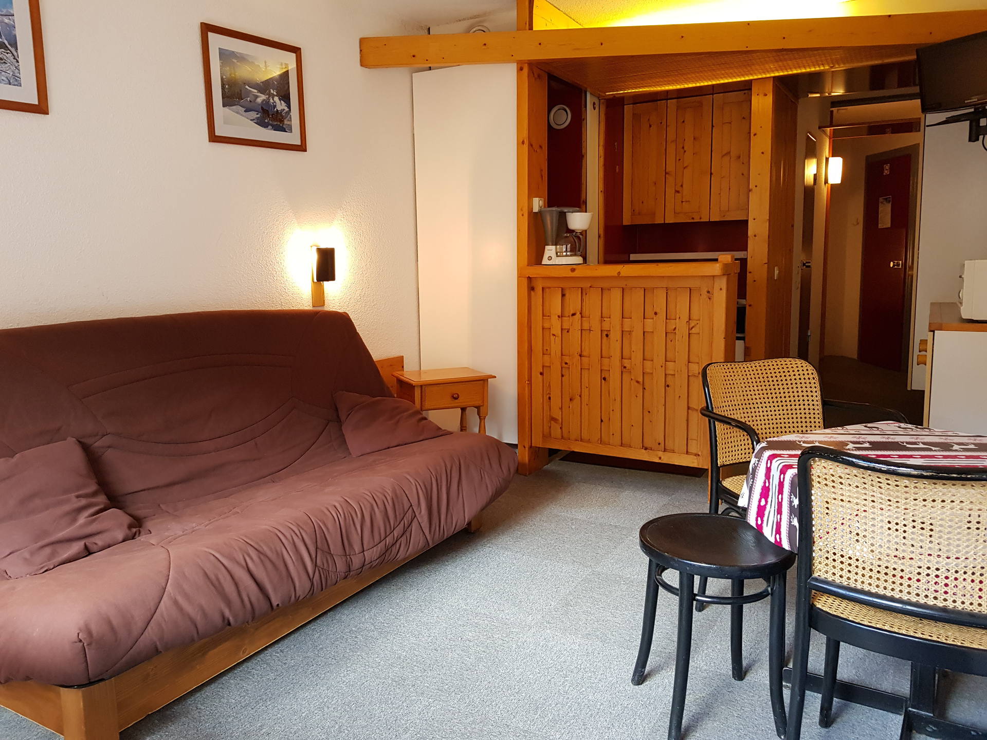 Studio 4 personen - Appartements Residence Hotel Aiguille Rouge - Les Arcs 2000