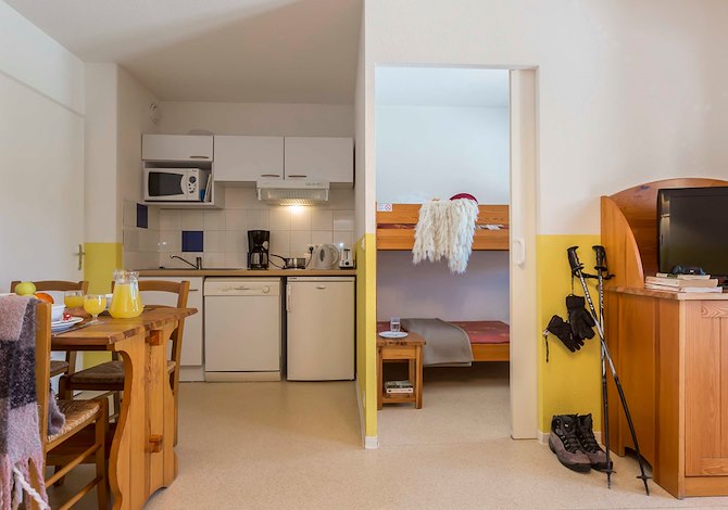 Studio cabine 4 personen - Résidence Odalys Mille Soleils 3* - Font Romeu - Pyrénées 2000