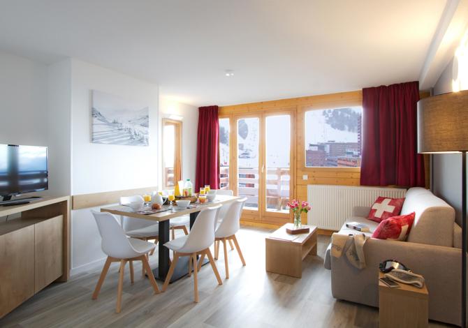 4-kamer appartement (slaapnis) duplex - 6 t/m 12 personen - Résidence Odalys Le Pelvoux 4* - Plagne Centre