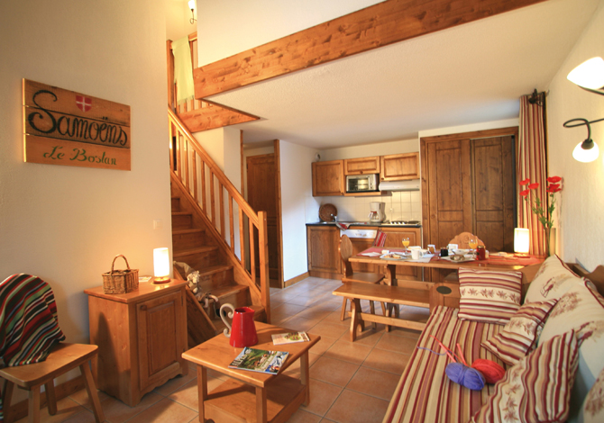 3 Kamer appartement of 3 Duplex Kamer appartement 6 Personen - Résidence Lagrange Vacances Les Fermes de Samoëns 4* - Samoëns