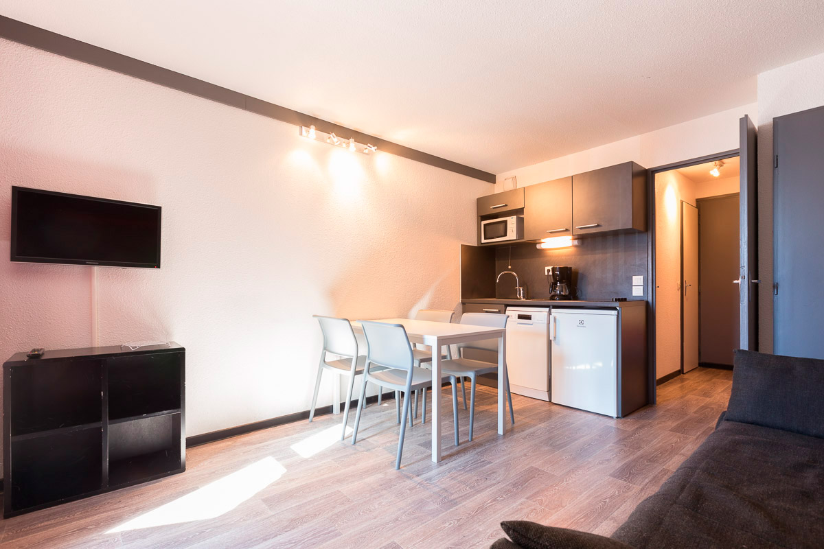 Studio Comfort 01- 1 t/m 4 personen - Résidence Vacanceole Andromède - Les Deux Alpes Venosc