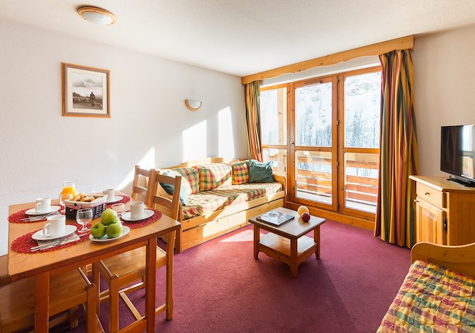 2 Kamer appartement cabine 6 Personen of 2 Kamer appartement cabine duplex - Résidence Lagrange Vacances Les Chalets du Galibier 4* - Valloire