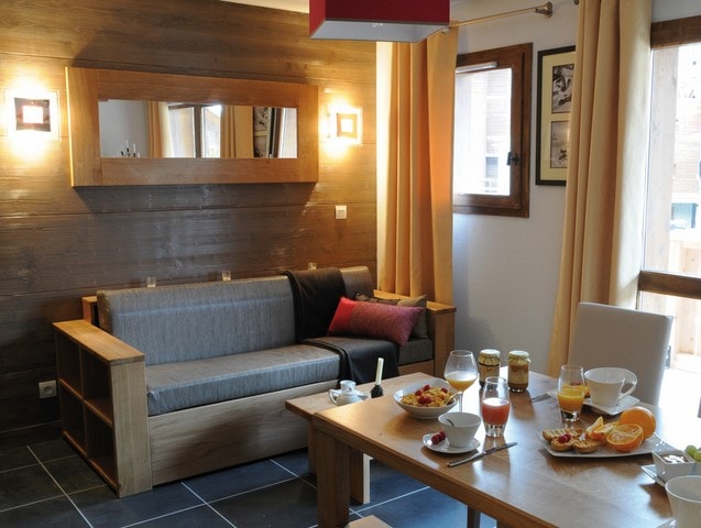 3-kamer appartement met slaapnis - 4 t/m 8 personen - Résidence Lagrange Vacances Les Chalets Edelweiss 4* - Plagne 1800