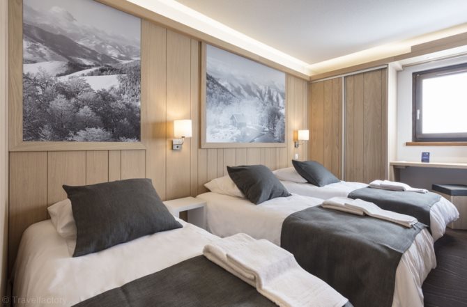 Kamer appartement voor 3 Personen Escapade - Hotel Club MMV les Arolles 4* - Val Thorens