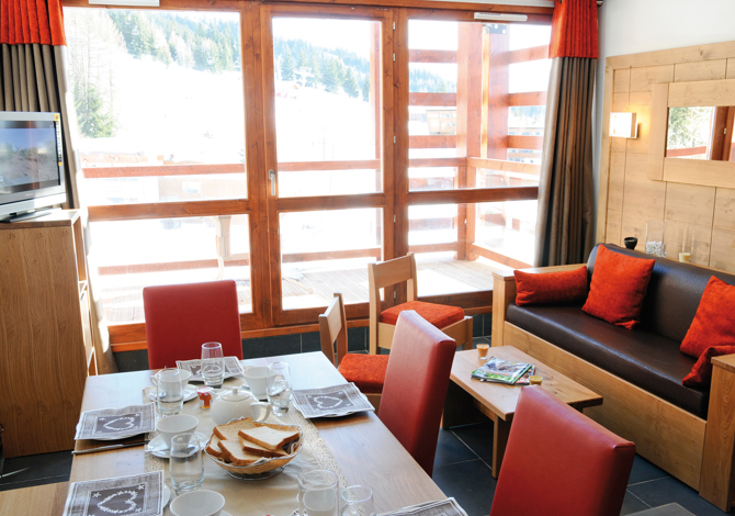 3 Kamer appartement 6 Personen - Résidence Lagrange Vacances Le Roc Belle Face 4* - Les Arcs 1600