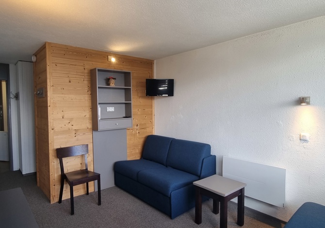 Studio cabine 3/4 personen Zodiac K143 - travelski home select - Vue Mont Blanc - Plagne - Aime 2000