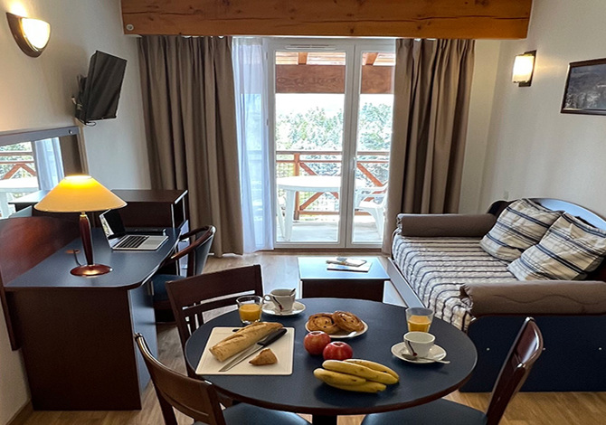 2 Kamer appartement 2/4 personen - Résidence Vacanceole Appart Vacances Pyrénées 2000 - Font Romeu - Pyrénées 2000