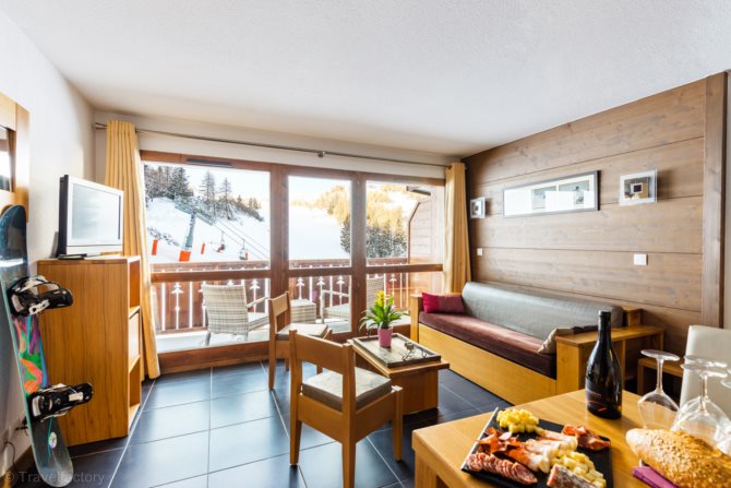 2-kamer appartement slaapnis - 2 t/m 6 personen - travelski home premium - Résidence Les Chalets d'Edelweiss 4* - Plagne 1800