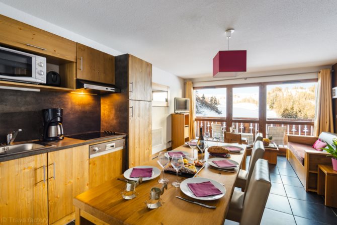 3 Kamer appartement 6 personen - travelski home premium - Résidence Les Chalets d'Edelweiss 4* - Plagne 1800