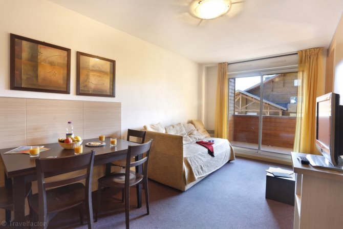 Studio 4 personen - Résidence Vacanceole Les Chalets du Verdon 3* - La Foux d'Allos