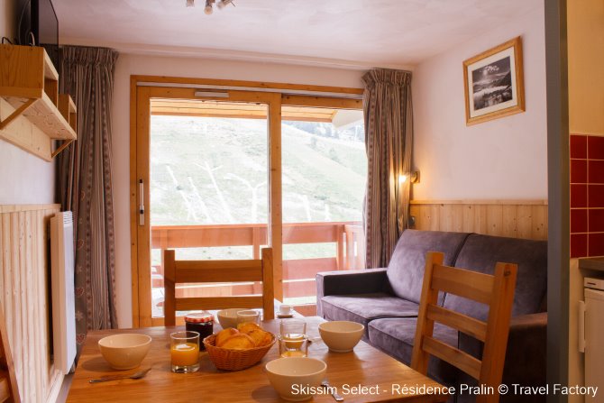 Studio met slaapgedeelte 4 personen Pralin 1213 - Skissim Select - Résidence Pralin - Méribel Mottaret 1850