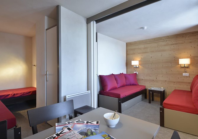 Studio divisible 4 personen 326 valleizicht - travelski home select - Résidence 3000 - Plagne Bellecôte