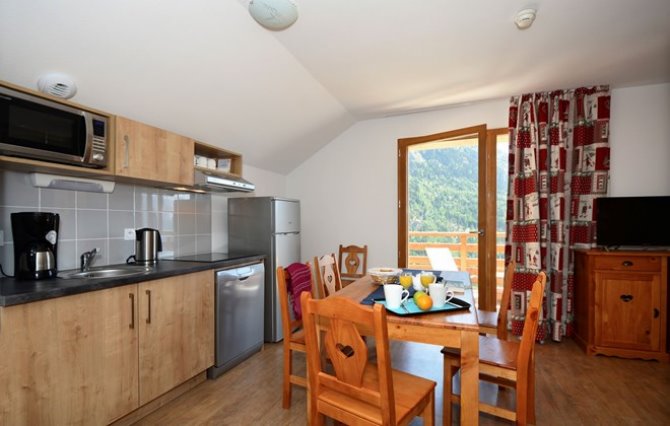 2-kamer appartement cabine - 2 t/m 6 personen - Résidence Odalys Le Crystal Blanc 3* - Vaujany