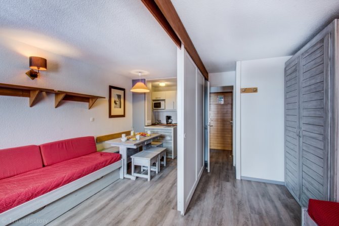 Studio 4 personen - PMR - Résidence Vacanceole Le Borsat IV 2* - Tignes Val Claret