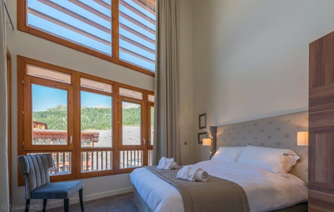 Slaapkamer 3 personen - Appart'hôtel Prestige Odalys Eden 4* - Les Arcs 1800