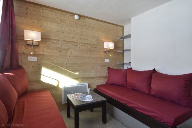 2 kamers 4 personen aan de zuidkant met zicht op de pistes n°703 - travelski home select - Residence Les Glaciers - Plagne Bellecôte