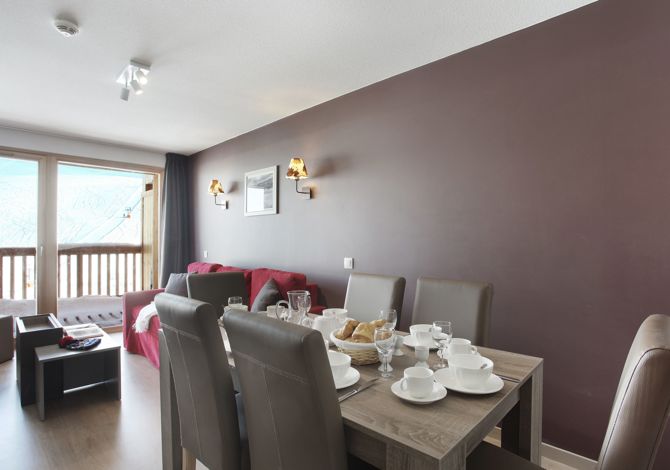 3 Kamers 6 personen Comfort - Résidence Prestige Odalys Front de neige 4* - Plagne Villages