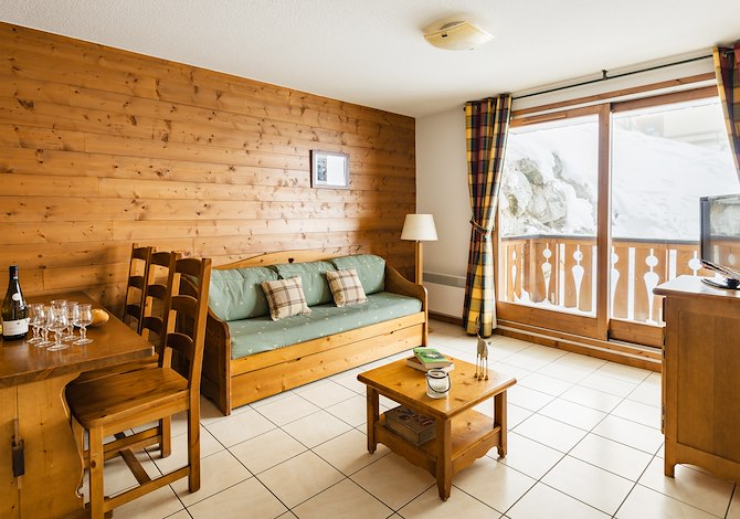 3 Kamer appartement met cabine 8 personen - travelski home select - Résidence L'Arollaie 4* - Plan Peisey