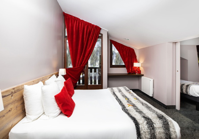 Standaard Familiekamer - Hôtel Club du Soleil Valfréjus - Valfréjus