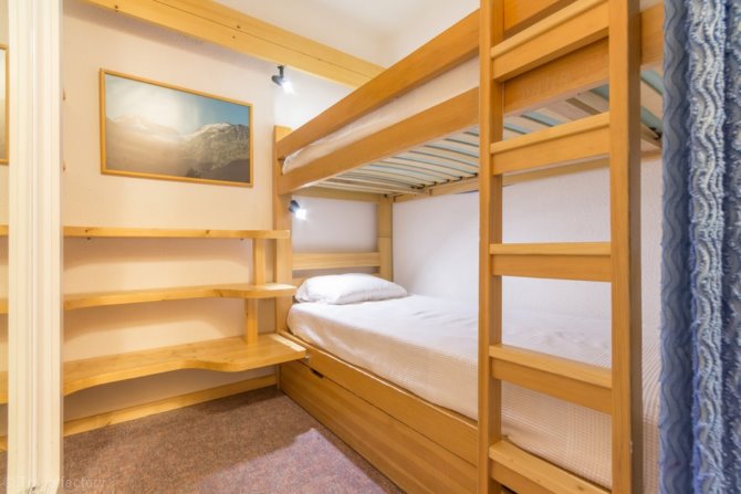 Studio cabine 4/5 personen Uitzicht Pistes Lunik 1607 - Skissim Classic - Residence Lunik - Le Corbier