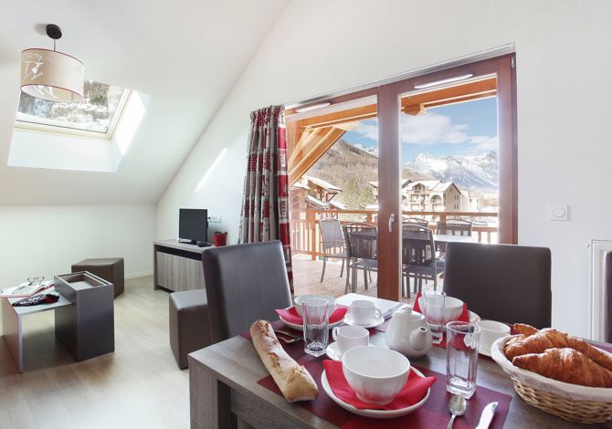 2 Kamer appartement 4 personen - Résidence Odalys Aquisana 3* - Serre Chevalier 1400 - Villeneuve