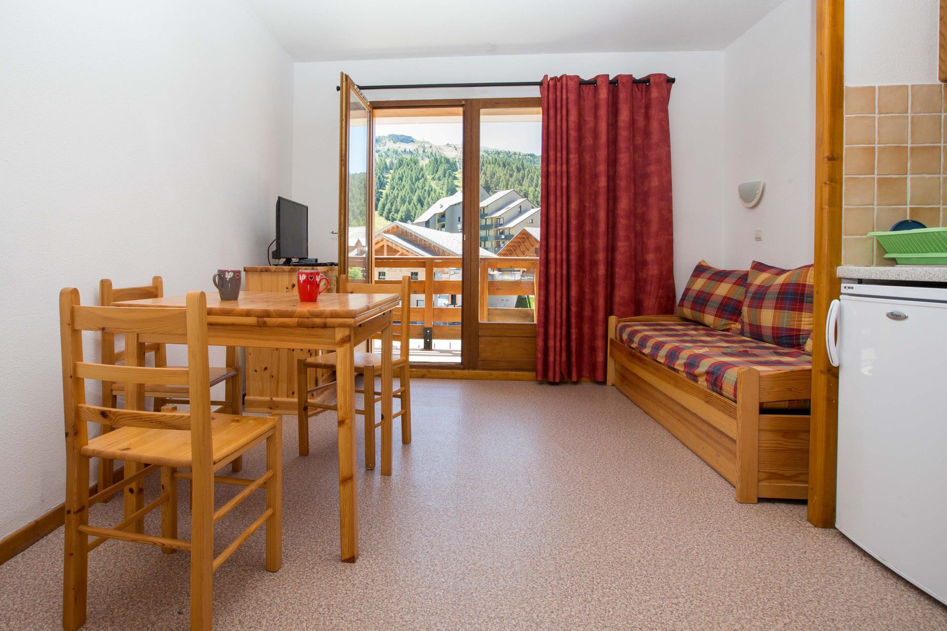 2 kamer appartement 6 personen Standaard HB105 - Appartements L'horizon Blanc - La Joue du Loup