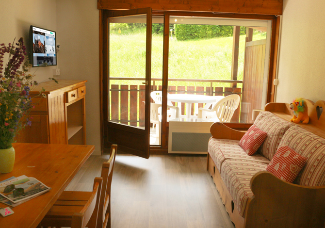 Studio 3/4 Personen met berghoek - Résidence Azureva Les Aravis - La Clusaz