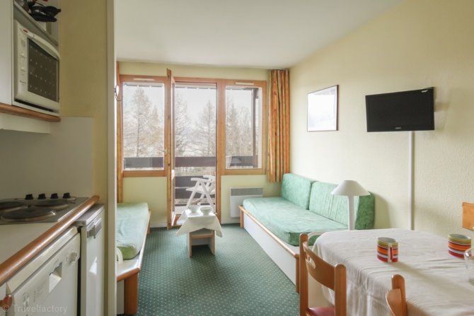 2 kamers 4 personen 210 - Skissim Classic - Résidence Bilboquet - Plagne - Les Coches