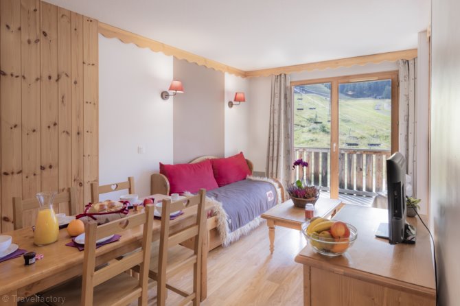 2 kamer appartement 4/6 personen Uitzicht Pistes Comfort Edelweiss - Résidence Les Hauts de Préclaux - Les Orres