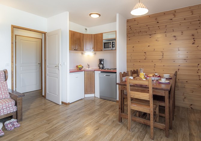 3 Kamer appartement 6 personen Uitzicht Piste - Résidence Les Hauts de Préclaux - Les Orres