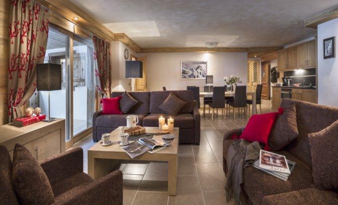 5 Kamers appartement 8/10 personen Duplex - Résidence CGH & SPA Les Chalets d'Angèle 4* - Châtel