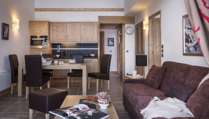 3 Kamers 6 Personen met cabine - Résidence CGH & SPA - Résidence Boutique Les Chalets de Leana 5* - Les Carroz d'Araches