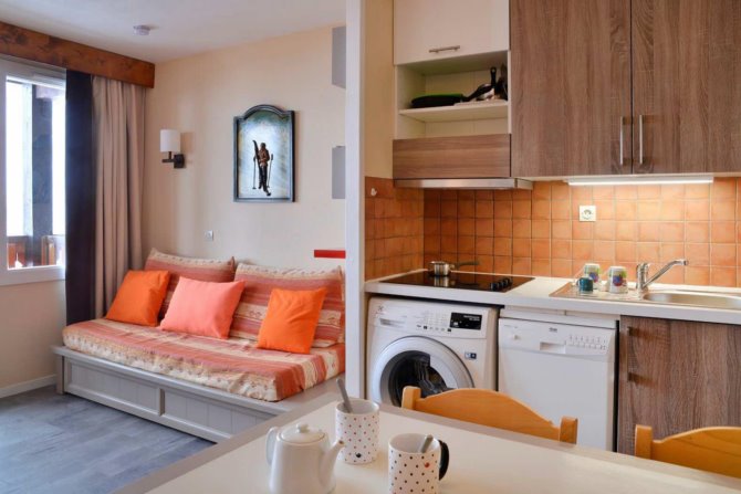 2 Kamer appartement 5 personen 413 - travelski home classic - Résidence Licorne - Plagne - Belle Plagne