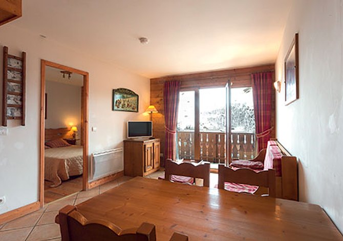 2 Kamer appartement 4 Personen Comfort - Belambra Clubs Résidence Les Menuires - Le Hameau Des Airelles - Les Menuires Preyerand