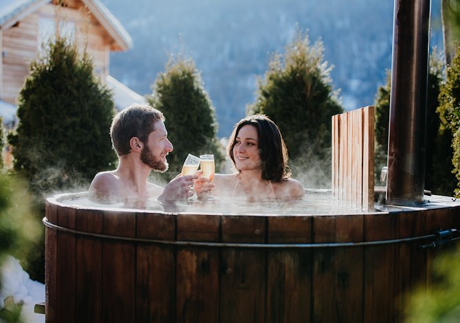 Chalet 3 Kamer appartement 4/6 Personen Cosy bad nordique - Résidence Sunêlia Les Logis d'Orres 3* - Les Orres