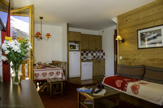 2 kamer appartement 4/5 personen. - Résidence Goelia Les Chalets de Valoria 3* - Valloire