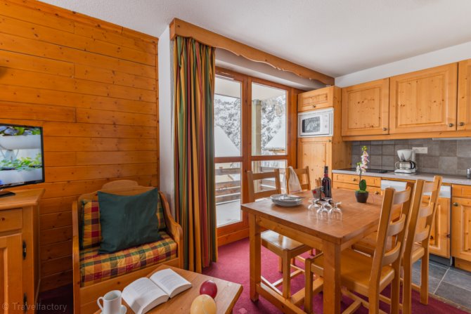 2 Kamers appartement 4 Personen . - Résidence Lagrange Vacances Les Chalets du Galibier 4* - Valloire