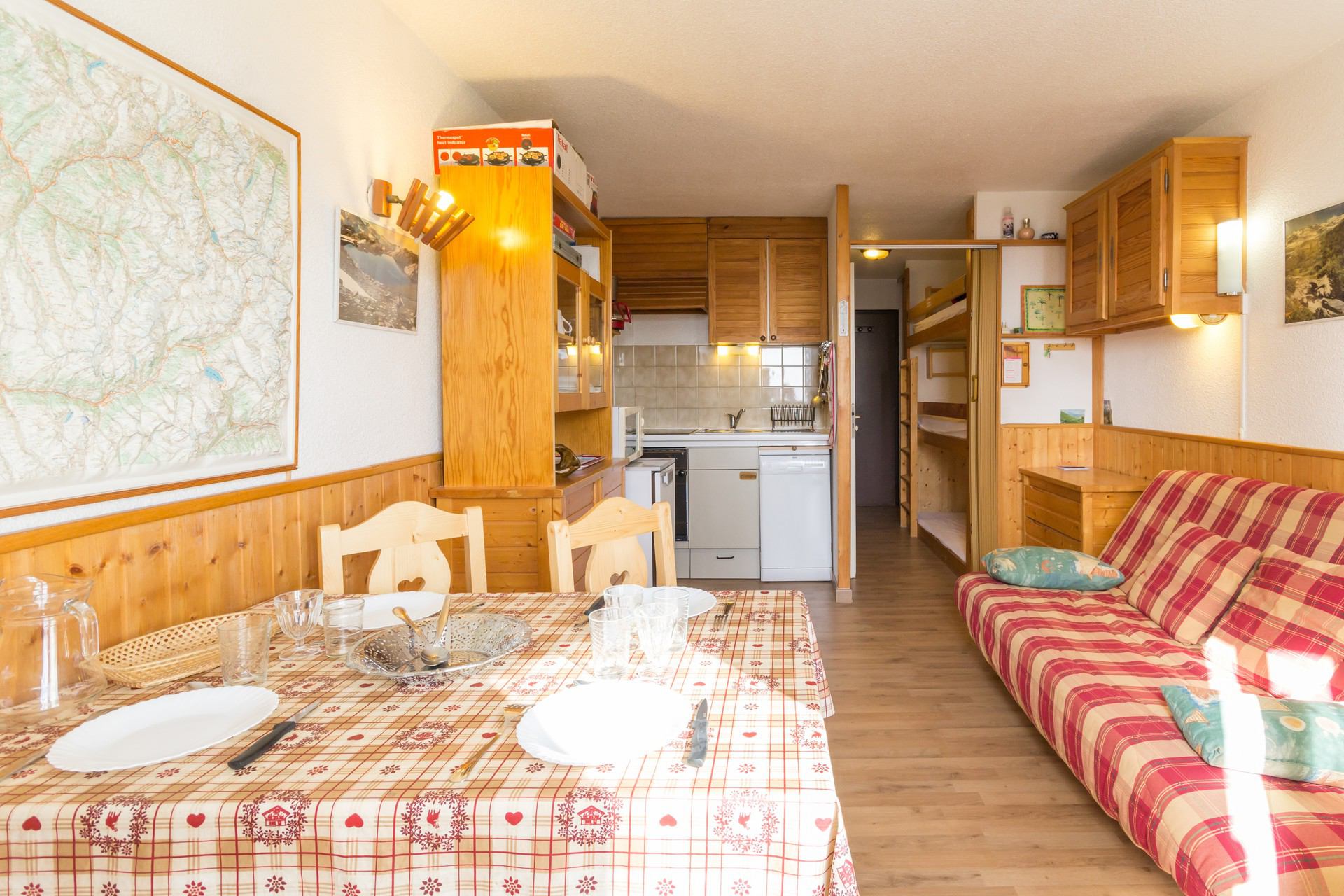 Studio slaapnis - 2 t/m 4 personen - Appartements Bouquetins A - La Rosière