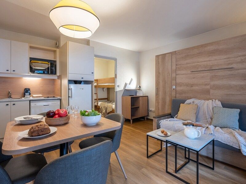 Studio 4 Personen - 1 Slaapnis - Rivière - Pierre & Vacances Residentie La Rivière - Chamonix Sud