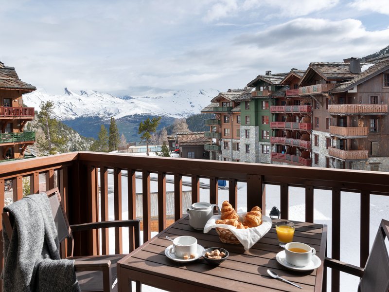 Hotelsuite 2 personen - Buitenzwembad met uitzicht op de Mont Blanc - Pierre & Vacances Premium residentie Arc 1950 Le Village - Les Arcs 1950