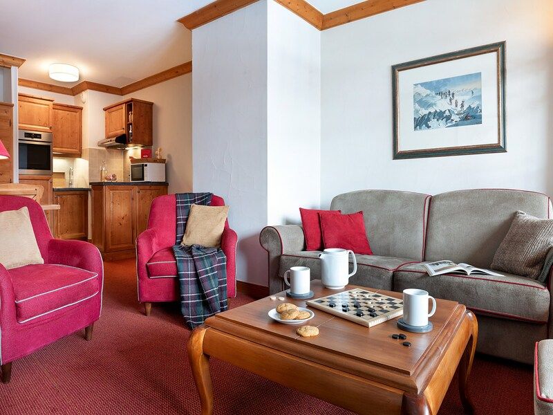 Appartement 4 personen - 1 slaapkamer - Binnenzwembad - Zonder balkon - Pierre & Vacances Premium residentie Arc 1950 Le Village - Les Arcs 1950