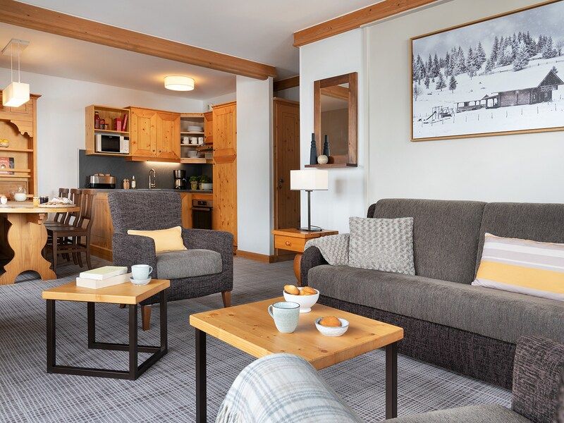 Appartement 8 personen - 3 slaapkamers - Buiten zwembad - Superieur - Zonder balkon - Pierre & Vacances Premium residentie Arc 1950 Le Village - Les Arcs 1950