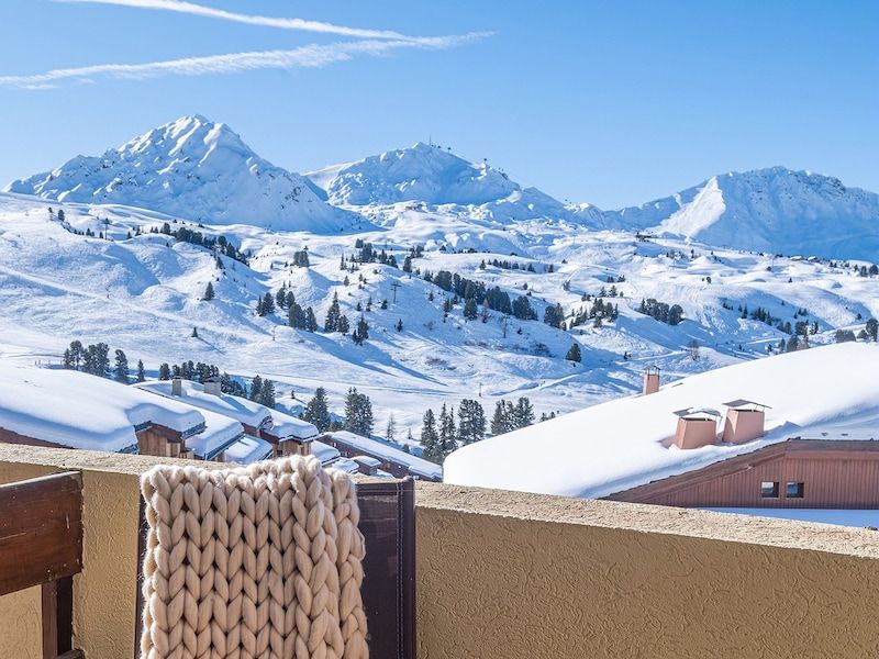 Studio 4 personen - 1 slaaphoek - Uitzicht op de bergen - Zuidelijke ligging - Pierre & Vacances Residentie Les Constellations - Plagne - Belle Plagne