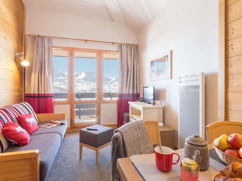 Appartement 4 personen - 1 slaapkamer - Bergzicht - Exposition sud - Pierre & Vacances Residentie Les Néreïdes - Plagne - Belle Plagne