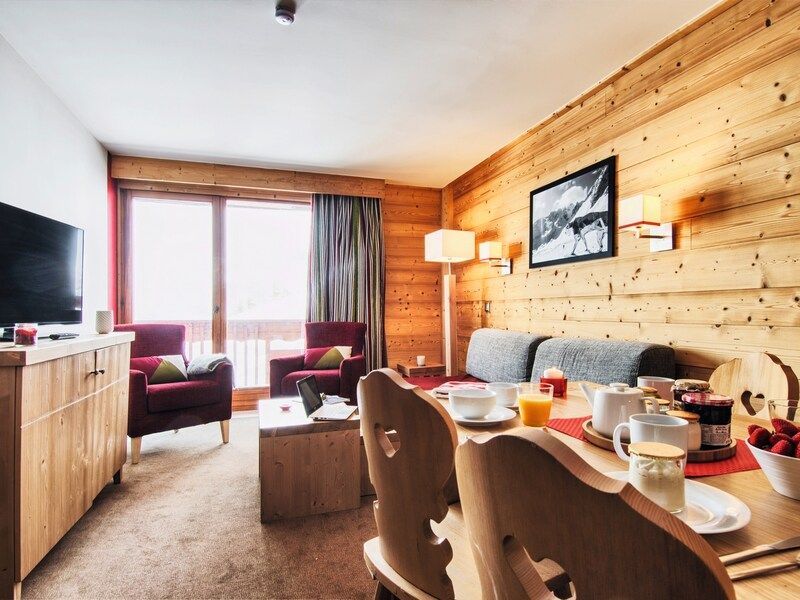 Appartement 10 Personen - 3 Slaapkamers - Balkon - Bergzicht - Pierre & Vacances Premium residentie Les Chalets du Forum - Courchevel 1850
